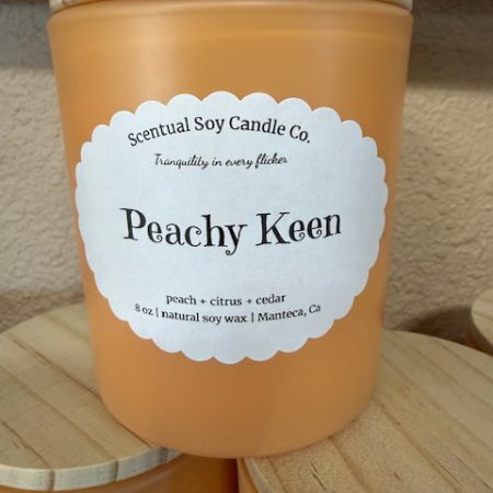 Peachy Keen By Scentual Soy Candle Co.