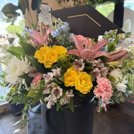 Grad Cap Box Of Blooms